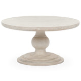 Hera Round Coffee, Creamwood-Furniture - Accent Tables-High Fashion Home