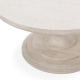 Hera Round Coffee, Creamwood-Furniture - Accent Tables-High Fashion Home