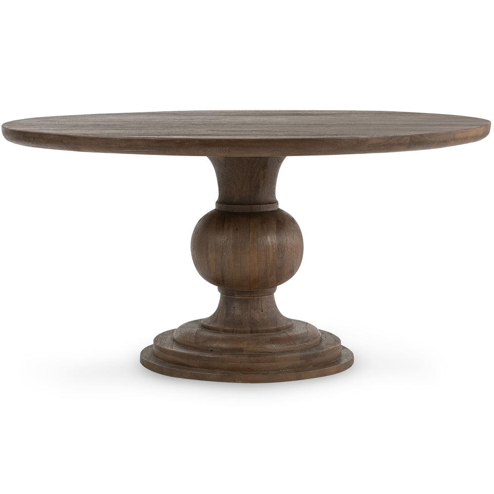 Hera Round Dining Table, Brown