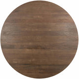 Hera Round Dining Table, Brown