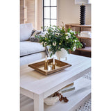 Hermosa Cocktail Table, White Sand-Furniture - Accent Tables-High Fashion Home
