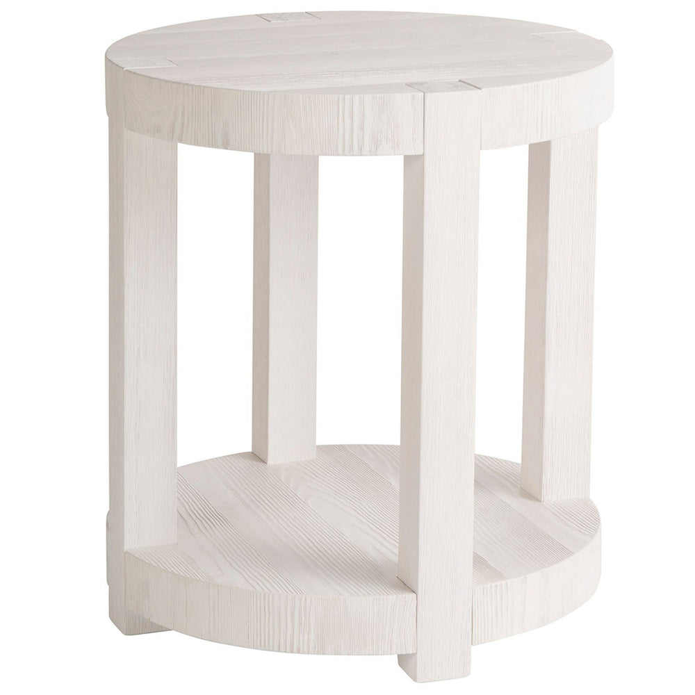 Hermosa End Table, White Sand-Furniture - Accent Tables-High Fashion Home