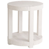 Hermosa End Table, White Sand-Furniture - Accent Tables-High Fashion Home