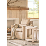 Hermosa End Table, White Sand-Furniture - Accent Tables-High Fashion Home