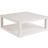 Hermosa Square Cocktail Table, White Sand-Furniture - Accent Tables-High Fashion Home