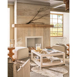 Hermosa Square Cocktail Table, White Sand-Furniture - Accent Tables-High Fashion Home