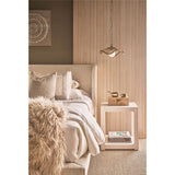 Hermosa Square End Table, White Sand-Furniture - Accent Tables-High Fashion Home