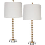 Hernan Table Lamp, Set of 2, Gold-Lighting-High Fashion Home