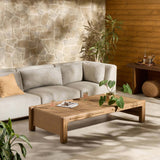 Herrick Outdoor Rectangular Coffee Table, Stained Toasted Brown by Four Hands-Furniture - Accent Tables-High Fashion Home
