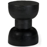 Hewn Small Side Table, Charcoal