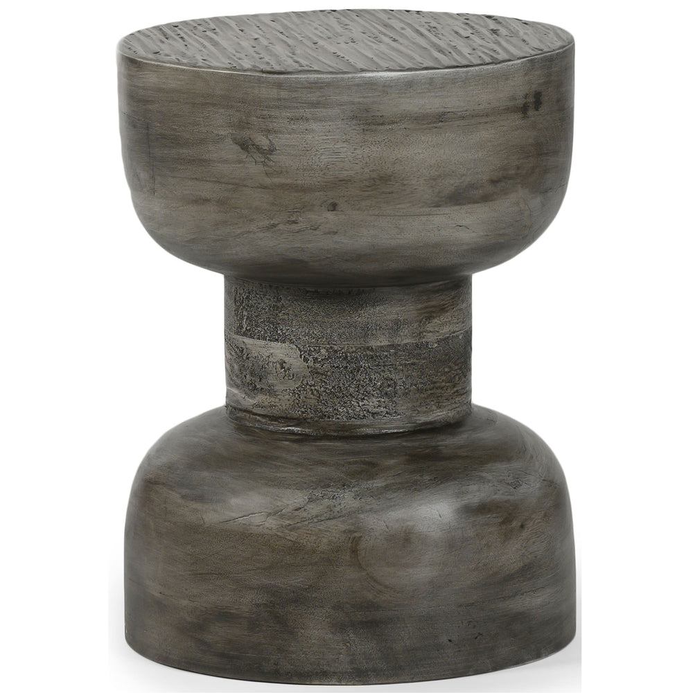 Hewn Small Side Table, Grey