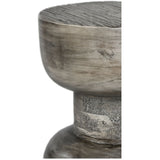 Hewn Small Side Table, Grey