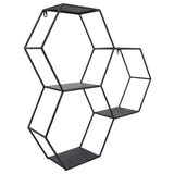 Hexagon Wall Shelf, Black