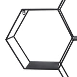 Hexagon Wall Shelf, Black
