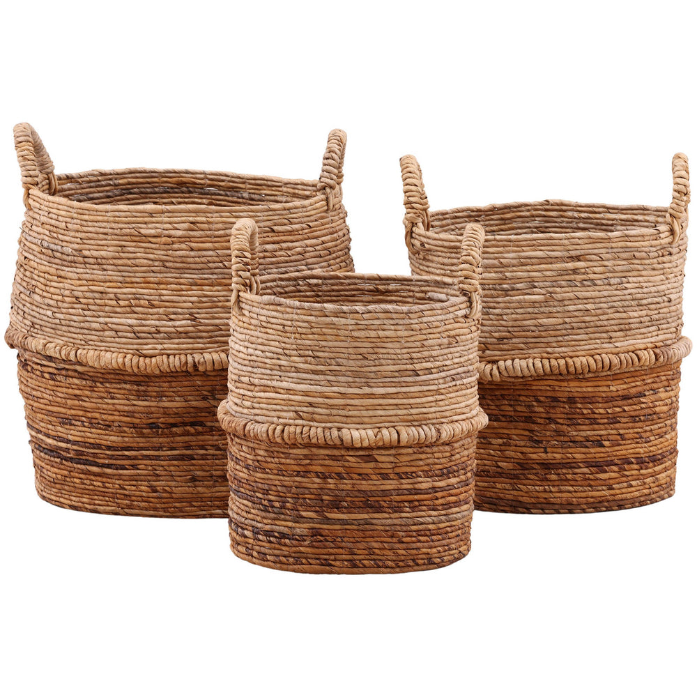 Hickory Basket, Natural, Set of 3