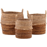 Hickory Basket, Natural, Set of 3