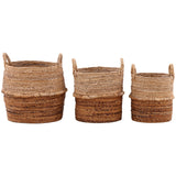 Hickory Basket, Natural, Set of 3