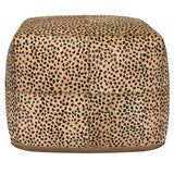 Hide Pouf, Leopard-Furniture - Chairs-High Fashion Home
