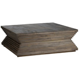Highland Park Cocktail Table, Brown Wash-Furniture - Accent Tables-High Fashion Home