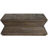 Highland Park Cocktail Table, Brown Wash-Furniture - Accent Tables-High Fashion Home