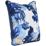Hilton Outdoor Pillow, Blue-Accessories-High Fashion Home