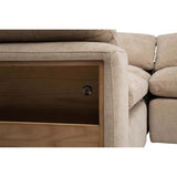 Holden Sectional, Joyce Sand-Furniture - Sofas-High Fashion Home