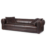 Hollis Leather Sofa, Conroe Cigar