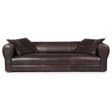 Hollis Leather Sofa, Conroe Cigar