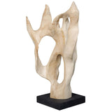 Hollow Form Sculpture, Bleached Natural
