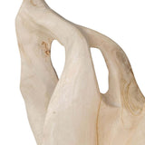 Hollow Form Sculpture, Bleached Natural