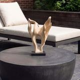 Hollow Form Sculpture, Bleached Natural
