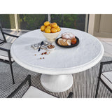 Honolua Bay Outdoor Dining Table, Abaco White-Furniture - Dining-High Fashion Home