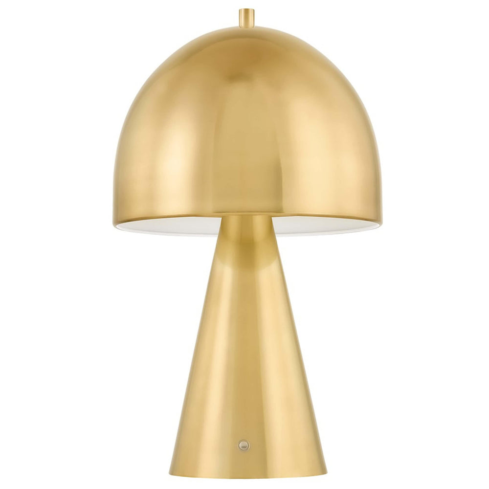 Hopkinton Rechargeable Lamp, Aged Brass-Lighting-High Fashion Home