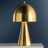 Hopkinton Rechargeable Lamp, Aged Brass-Lighting-High Fashion Home