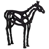 Horse Illusion Sculpture, Black-Accessories-High Fashion Home