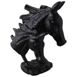 Horse and Baby Horse Head, Black-Accessories-High Fashion Home