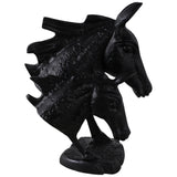 Horse and Baby Horse Head, Black-Accessories-High Fashion Home