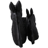 Horse and Baby Horse Head, Black-Accessories-High Fashion Home