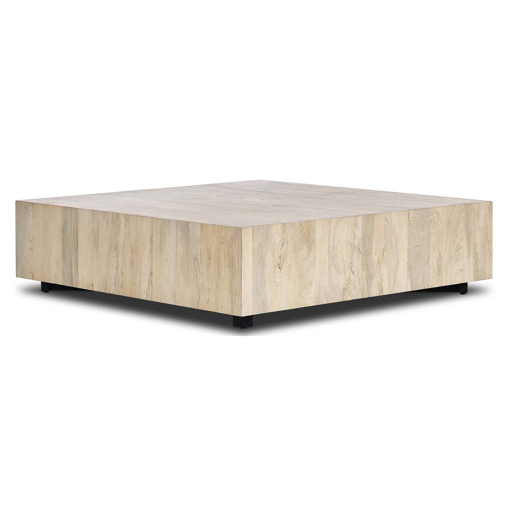 Hudson Large Square Coffee Table, Bleached