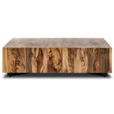 Hudson Large Square Coffee Table, Spalted Primavera
