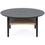 Hudson Round Coffee Table, Charcoal