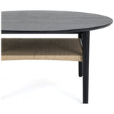 Hudson Round Coffee Table, Charcoal