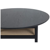 Hudson Round Coffee Table, Charcoal