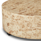 Hudson Round Coffee Table, Bark Paper by Four Hands