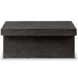 Huesca Outdoor Coffee Table, Distressed Graphite-Furniture - Outdoor-High Fashion Home