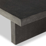 Huesca Outdoor Coffee Table, Distressed Graphite-Furniture - Outdoor-High Fashion Home