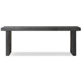 Huesca Outdoor Console Table, Distressed Graphite