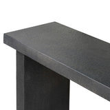 Huesca Outdoor Console Table, Distressed Graphite-Furniture - Outdoor-High Fashion Home