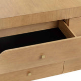 Hump 6 Drawer Dresser, Natural