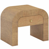 Hump Nightstand, Natural